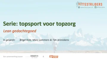 Inspiratie talk 'Topsport voor topzorg'
