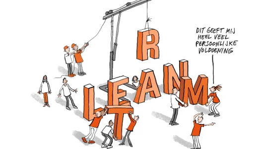 Teamwork staat altijd centraal